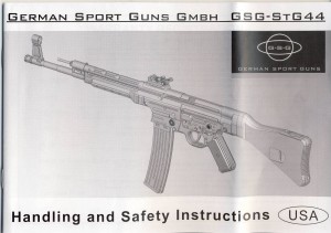 GSG STG44 Manual (cover)